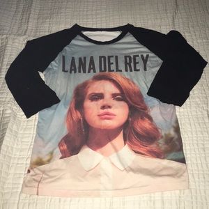 Lana Del Rey Baseball T-Shirt